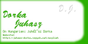 dorka juhasz business card